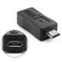 USB 2.0 Micro USB Male to Female Adapter for Galaxy S IV / i9500 / S III / i9300(Black)