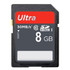 8GB Ultra High Speed Class 10 SDHC Camera Memory Card (100% Real Capacity)