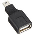 Mini USB Male to USB 2.0 Female Adapter with OTG Function(Black)