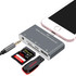 D-198 5 in 1 8 Pin to USB HUB +USB-C / Type-C + 3.5mm Earphone + SD + TF Card Reader for MacBook, PC, Laptop, Smart Phones