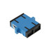 SC-SC Multimode Duplex Fiber Flange / Connector / Adapter / Lotus Root Device(Blue)