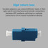 LC-LC Single-Mode Simplex Fiber Flange / Connector / Adapter / Lotus Root Device(Blue)