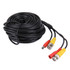 CCTV Cable, Video Power Cable, RG59 Coaxial Cable, Length: 20m(Black)