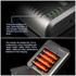 TR-003P4 TrustFire 1x4 Universal Cylindrical Li-ion Battery Charger for 10430/ 10440/ 14500/ 16340/ 17670/ 18500