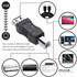 USB 2.0 A Female to B Male Adapter Connector AF to BM Converter for Printer(Black)