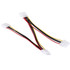 4 Pin IDE 1 Male to 3 Female Splitter Power Cable for 3.5 HDD DVD, Length: 20cm