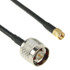 N Male to RP-SMA Converter Cable, Length: 100cm(Black)