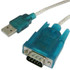 USB to RS232 9 Pin Male Cable & RS232 9P Female to RS232 25 Pin Male Adapter with Single Chip