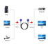 Good Quality VGA 15 Pin Male to VGA 15 Pin Female Cable for LCD Monitor, Projector, etc (Length: 1.8m)