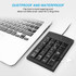 Mini USB Numeric keyboard with 19 keys(Black)