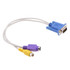 VGA Video Card to S-Video and RCA TV Display Adapter Cable