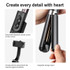 H202 Handheld Gimbal Stabilizer Foldable 3 in 1 Bluetooth Remote Selfie Stick Tripod Stand for Smart Phone, Dual-Key Control