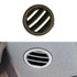 Car Right Side Dashboard Small Air Outlet Circular Air-conditioning Outlet for Mercedes-Benz C Class W204 (Brown)