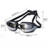 Electroplating Anti-fog Silicone Swimming Goggles for Adults, Suitable for 600 Degree Myopia(Black)