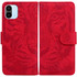 For Xiaomi Redmi A1 Tiger Embossing Pattern Horizontal Flip Leather Phone Case(Red)