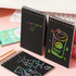 Hand Painted Scratch Paper Colorful Coil Scratchbook With Pen, Model: Peach Juice