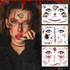 Halloween Scar Waterproof Tattoo Sticker Simulated Face Horror Stickers, Pattern: RM-037