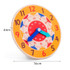 KBX-974 5 PCS Time Cognition Digital Clock Children Early Education Toy(Sky Blue)