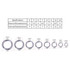 10mm HENGJIA SS010 50pcs /Pack Stainless Steel Flat Ring Fishing Space Fittings