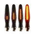 2pcs MK-109 Motorcycle Flow Steering Lamp LED Signal Light(Black)