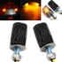 2pcs Motorcycle LED Turn Lamp Universal Modified Small Turn Light, Colour: Black Shell