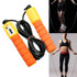 Jump Ropes with Counter Sports Fitness Adjustable Fast Speed Counting Jump Skip Rope Skipping Wire(Orange)