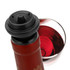 Red Wine Vacuum Pump Freshener Silicone Wine Stopper Set, Specification:Black Pump 4-stopper Box