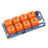 MKESPN Shortcut Macro Defined Wired Samll Keypad Single Handed Gaming Keyboard(Transparent)