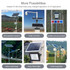 Waveshare Solar Power Manager, Embedded 10000mAh Li-Po Battery, Support 6V~24V Solar Panels (Black)