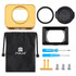 PULUZ for Sony RX0 Aluminum Alloy Protective Cage + 37mm UV Filter Lens + Lens Sunshade with Screws and Screwdrivers(Gold)