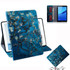 Apricot Blossom Pattern Horizontal Flip Leather Case for Huawei MediaPad M5 Lite 8 / Honor Tab 5, with Holder & Card Slot & Wallet