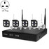SriHome NVS001 1080P 4-Channel NVR Kit Wireless Security Camera System, Support Humanoid Detection / Motion Detection / Two Way Audio / Night Vision, UK Plug