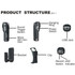 MD80 3 in 1 Mini Digital VIDEO Camera Camcorder POCKET DV with 720*480 pixels, Viewing Angle: 60 Degree(Black)