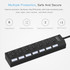 7 Ports USB Hub 2.0 USB Splitter High Speed 480Mbps with ON/OFF Switch / 7 LEDs(Black)