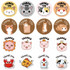 10 Rolls Cute Cartoon Animal Child Thank You Sticker(HA059)