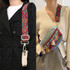 DIY Women Bag Replaced Strap Bag Ethnic Wind Wide Shoulder Strap, Style: Light Gold Buckle(J4-P14)