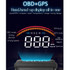 M11 Car OBD2 + GPS Mode Head-up Display HUD Overspeed / Speed / Water Temperature Alarm