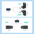 ENKAY USB 3.0 Adapter 90 Degree Angle Male to Female Combo Coupler Extender Connector, Angle:Horizontal Left + Right