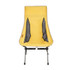 CLS Outdoor Folding Chair Heightening Portable Camping Fishing Chair(Yellow)