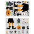 Halloween Decoration Static Wall Stickers(BQ046 Pumpkin)