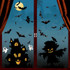 Halloween Decoration Static Wall Stickers(BQ046 Pumpkin)