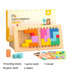 Children Thinking Logic Cube Game Wooden Variety Jigsaw Puzzle Building Block Toys(Dual Players)