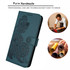 For OPPO Reno8 Pro Datura Flower Embossed Flip Leather Phone Case(Dark Green)