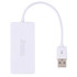 4 Ports USB 2.0 HUB, Plug and Play, White(White)