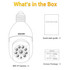ESCAM PT208 1080P HD Light Bulb WiFi Camera, Support Motion Detection, Two-way Audio, Night Vision, TF Card