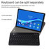 AM10 2 in 1 Removable Bluetooth Keyboard + Protective Leather Tablet Case with Holder for Lenovo M10 FHD Plus 10.3 inch(Black)