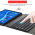 AM10 2 in 1 Removable Bluetooth Keyboard + Protective Leather Tablet Case with Holder for Lenovo M10 FHD Plus 10.3 inch(Black)