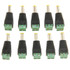 10 PCS Green Male DC 5.5 x 2.1mm Power Connector