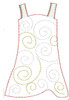 In The hoop Glitter Dance Recital Dress for Fun Felt Dolls Embroidery Machine Design