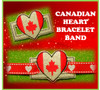 In The hoop Ribbon Slide Bracelet Canadian Heart Embroidery Machine Design